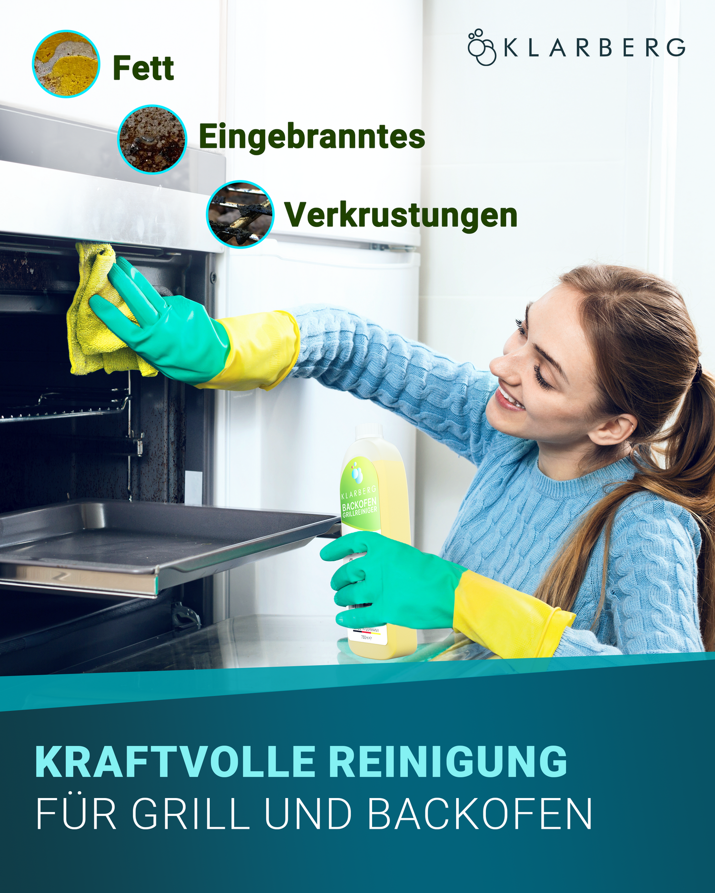 Klarberg® Grill- und Backofenreiniger Gel 750ml