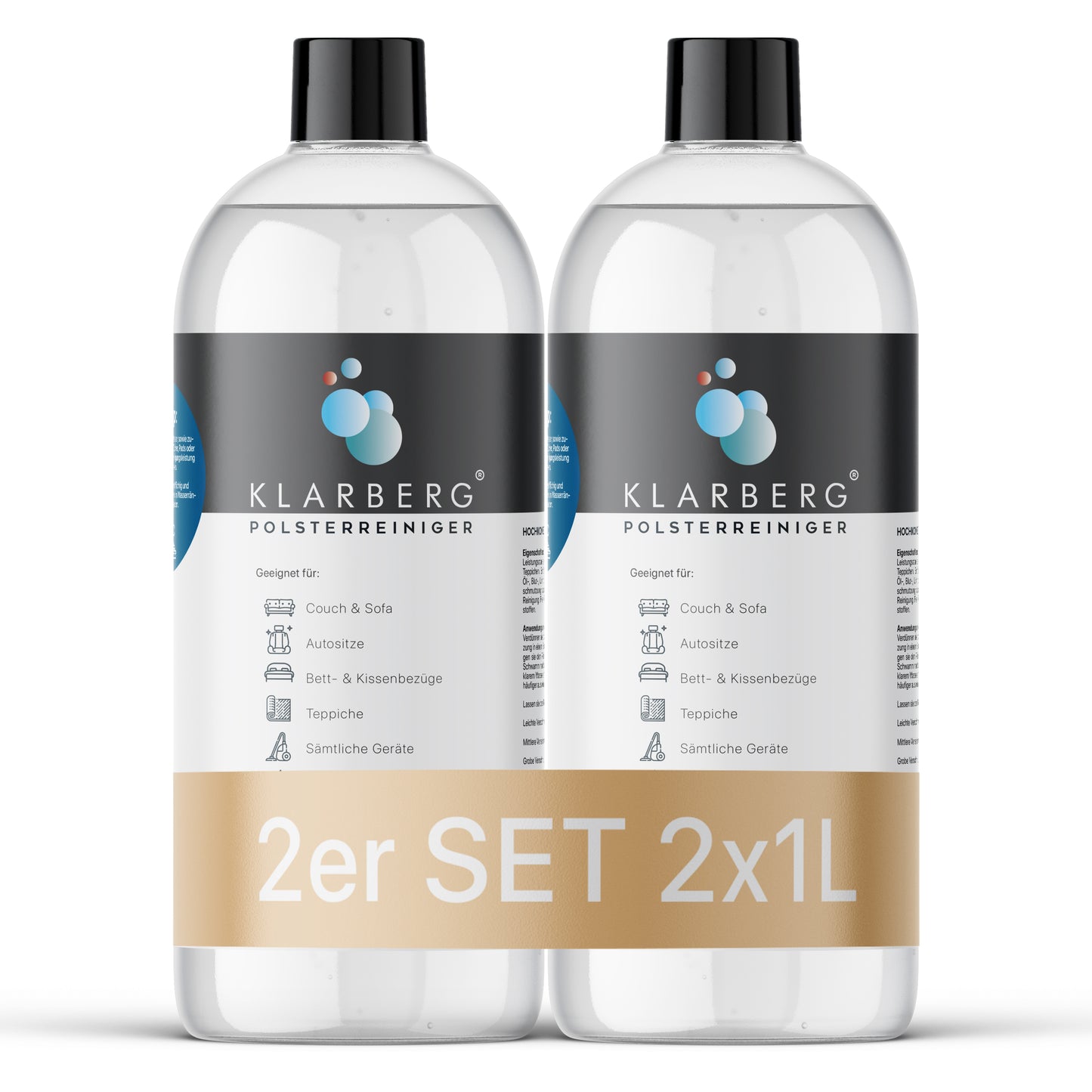 KLARBERG - Upholstery cleaner concentrate - Suitable for sofa, carpet and car seats