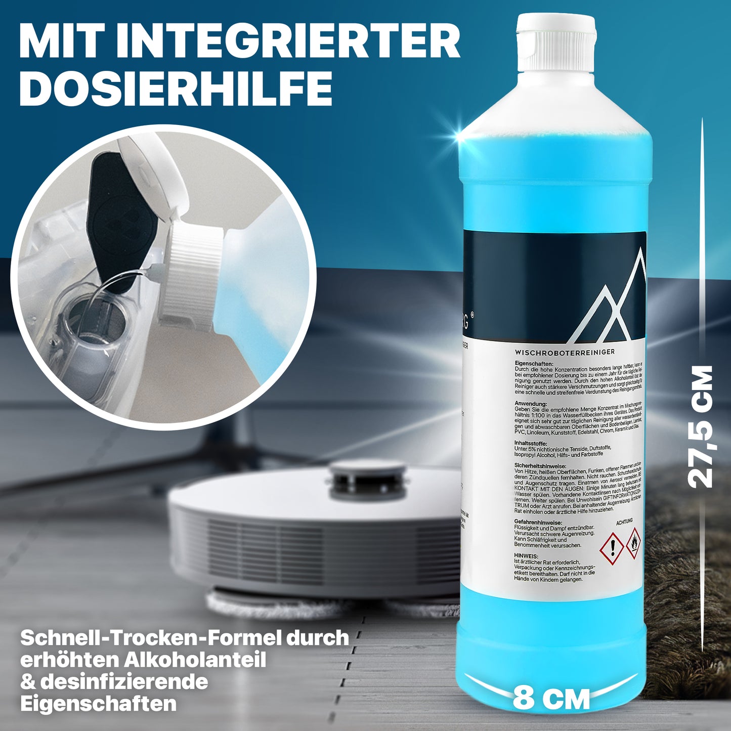 KLARBERGĀ® wiping robot cleaning agent - highly concentrated