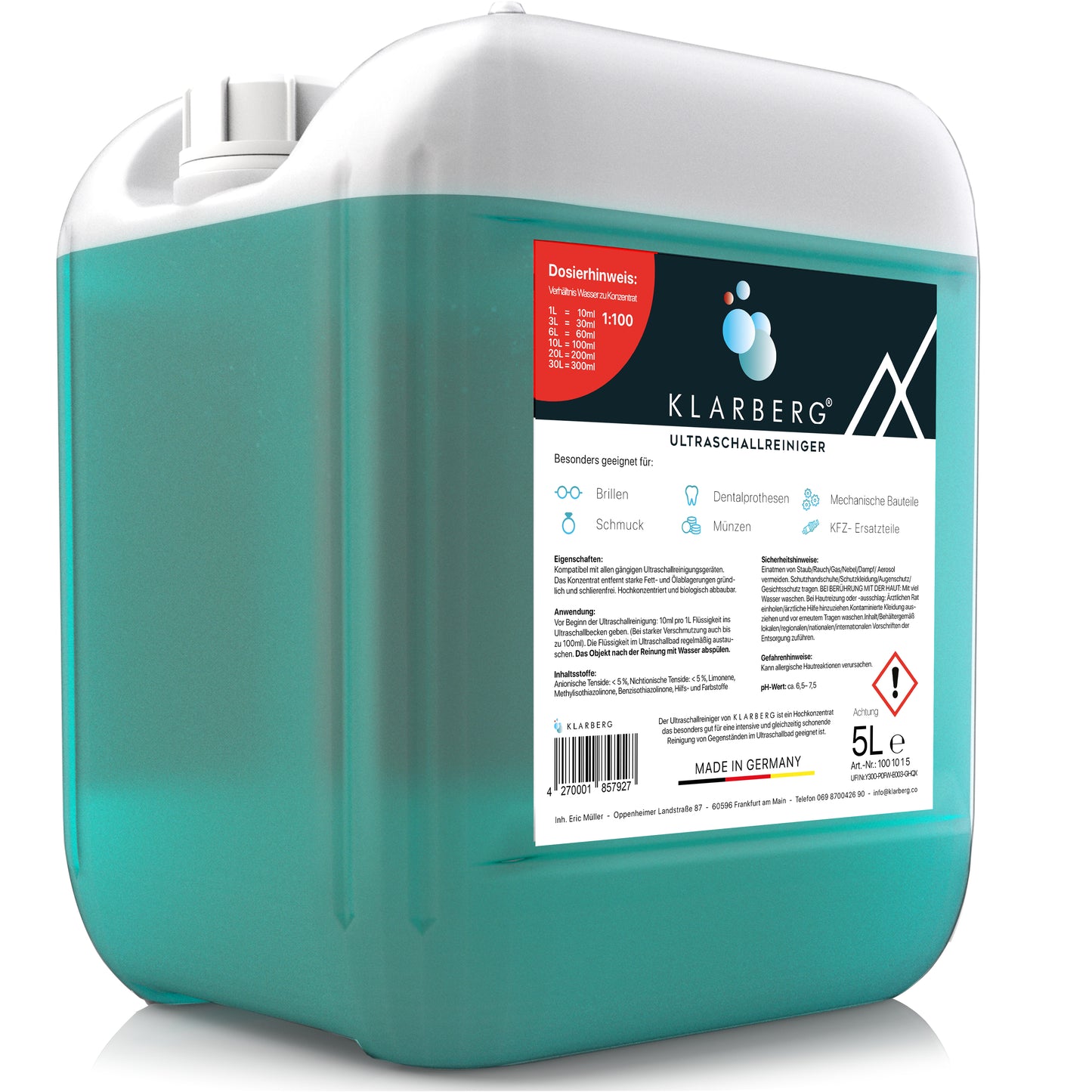 KLARBERG - Ultrasonic cleaner concentrate