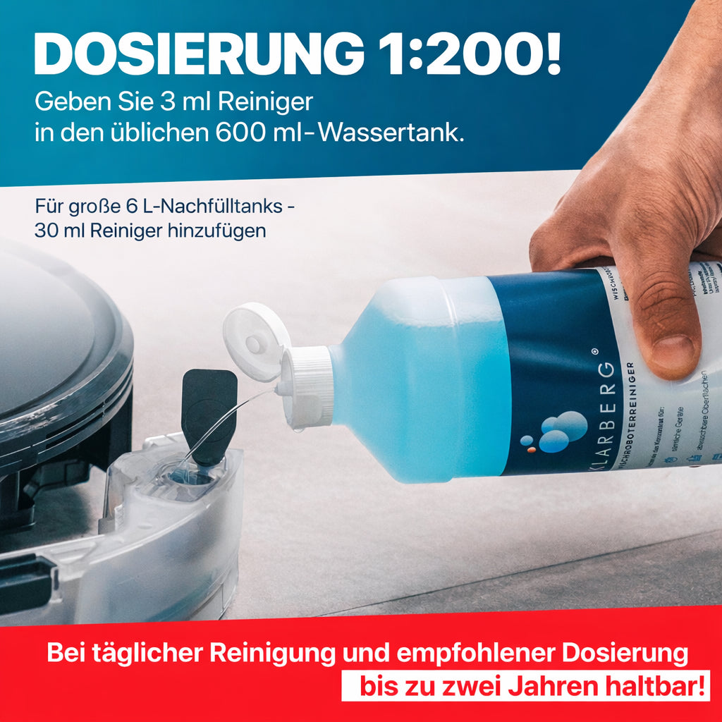 KLARBERG® Wischroboter Reinigungsmittel - Hochkonzentrat