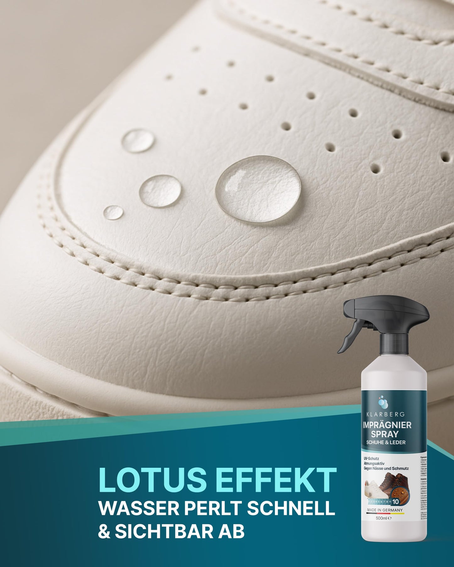 KLARBERG Imprägnierspray - Imprägnierung für Schuhe & Leder