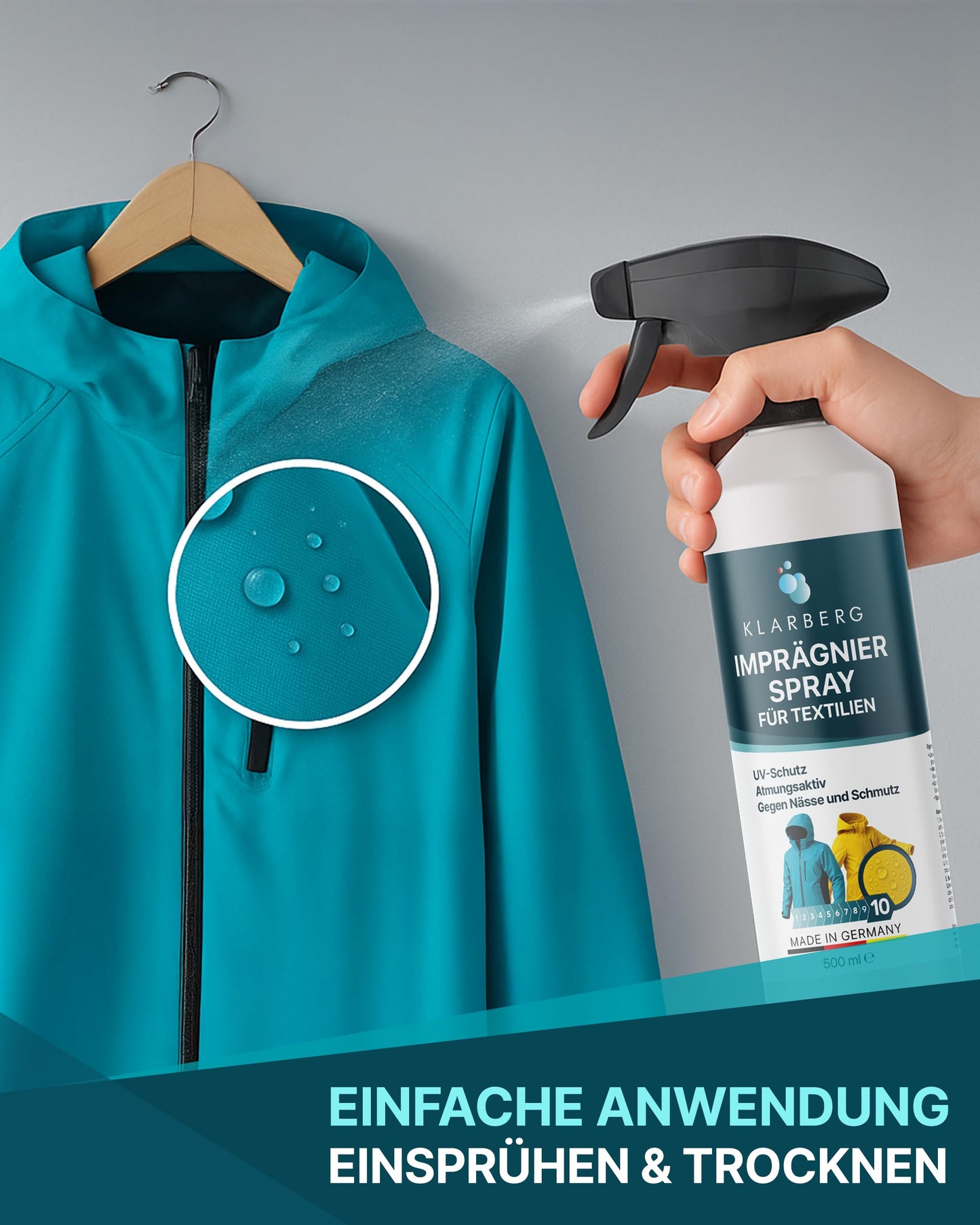 KLARBERG Imprägnierspray - Imprägnierung für Textilien