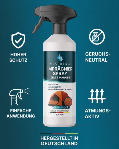 KLARBERG Imprägnierspray - Imprägnierung für Pavillon & Zelt
