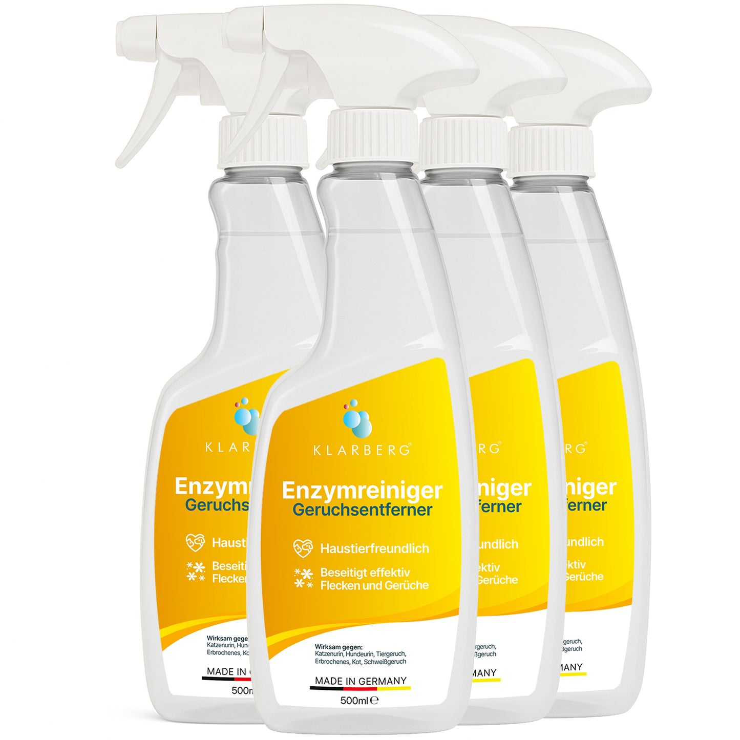 KLARBERG® Enzymreiniger 500 ml - Hundeurin Katzenurin Geruchsentferner